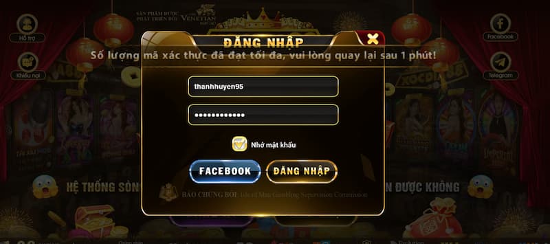 Thông tin login tài khoản Xocdia88 đơn giản